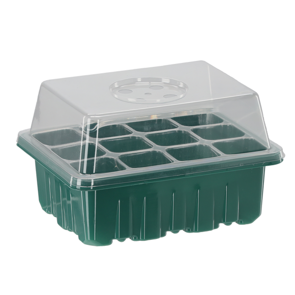 SET 3 TAVITE 12 LOCURI MINI SERĂ PENTRU GERMINARE CU ACCESORII LED *3791