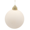 SET OF 30 ORNAMENTS 6 CM  IN TUBE CHAMPAGNE/GRAY/WHITE
