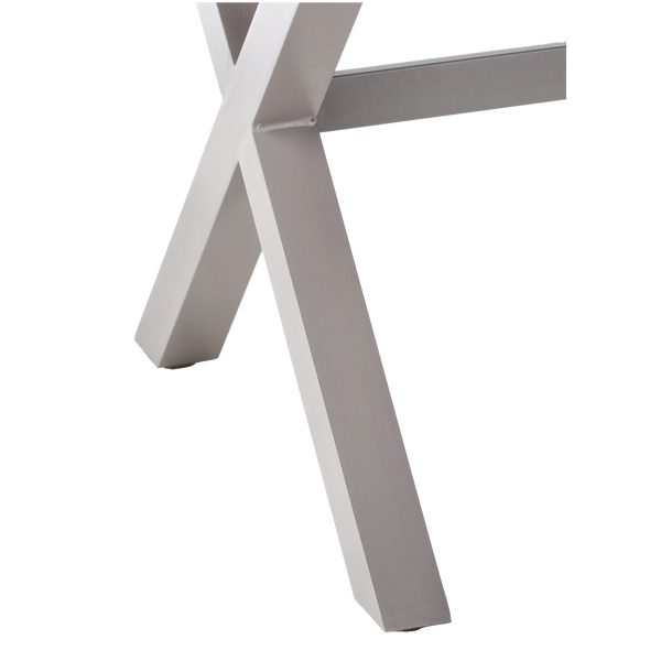 MASA DE GRĂDINĂ DIN ALUMINIU CU BLAT POLYWOOD 180 x 100 x 75 CM BEJ *9477