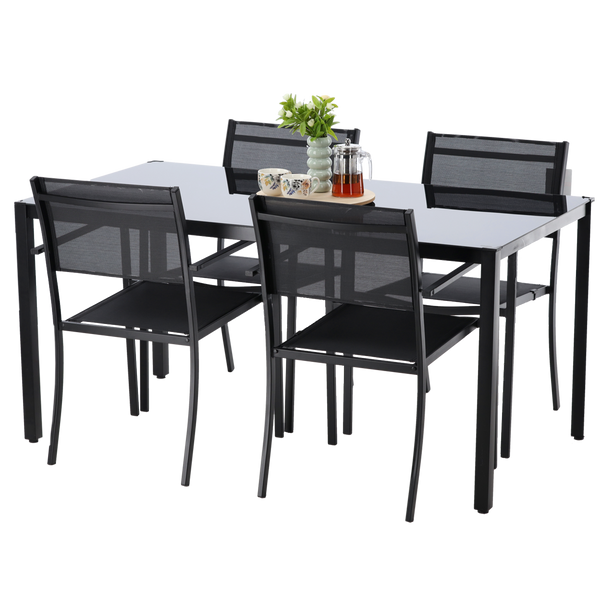GARDEN FURNITURE SET - TABLE /ANH6135/ + 4 CHAIRS /ANH6128/