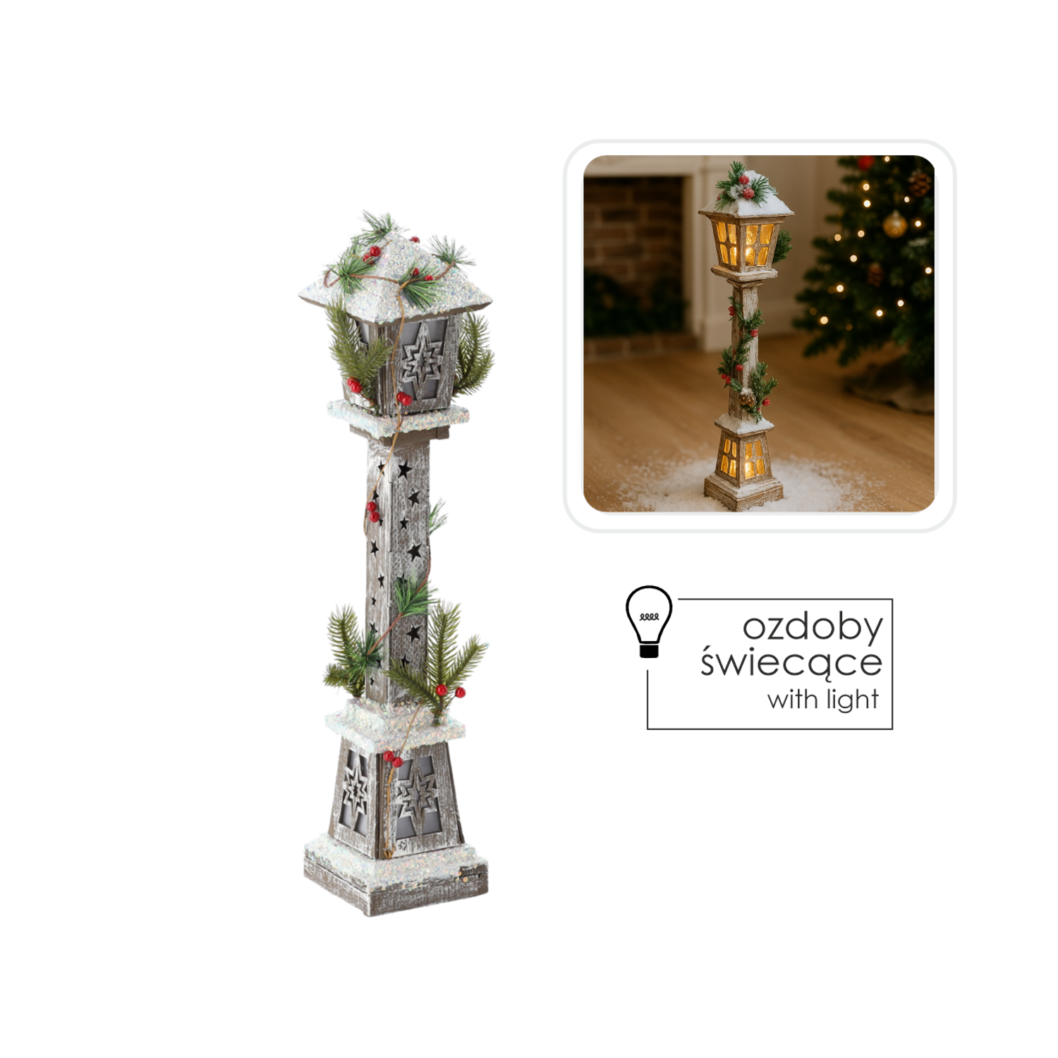 ŚWIĄTECZNA LATARNIA DREWNIANA Z GWIAZDAMI LED 13 x 13 x 60 CM *5232 pol_pl_SWIATECZNA-LATARNIA-DREWNIANA-Z-GWIAZDAMI-LED-13-x-13-x-60-CM-5232-7481_1