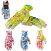 GARDEN GLOVES "9" PATTERN, POLYESTER WITH POLYURETHANE PACKET=12
