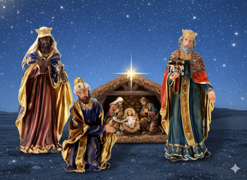 SET OF THREE KINGS 60 CM