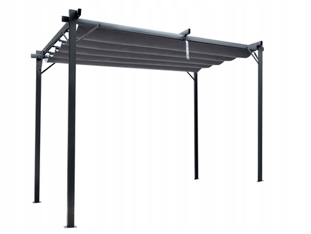 ŠEDÁ ZÁHRADNÍ PERGOLA 3 X 3M  2.95 x 2.95 x H2.3m *5682