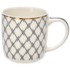 KUBEK PORCELANOWY 380 ML GEMIS ZE ZŁOTYM WZOREM opak=12szt *7949