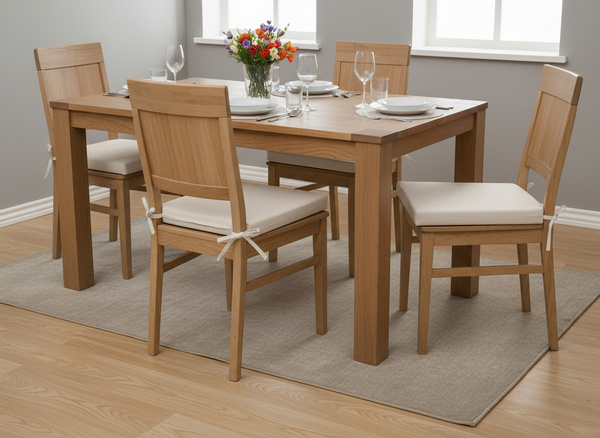 PODUSZKA NA KRZESŁO 40 x 40 x 5 CM NATURALNA