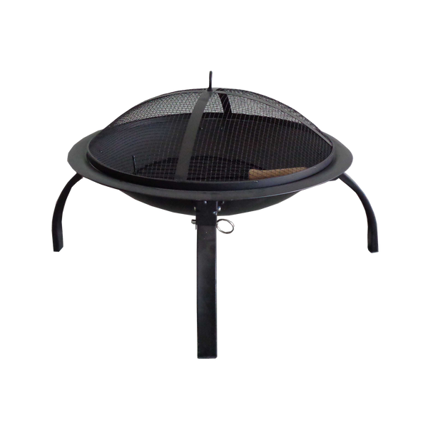 GARDEN FIRE PIT WITH COVER AND POKER 56 x 56 x 39,5 CM