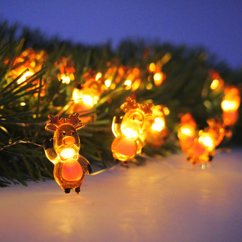 LED REINDEER LIGHT CHAIN 20L BATTERY opak=20ks *4161