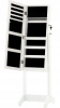 JEWELRY CABINET WITH MIRROR WHITE 34 X 35.5 X 120 CM