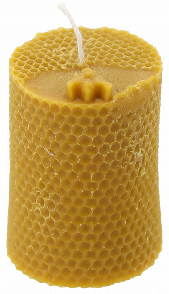 Silicone mold for candles decorated cylinder with bee