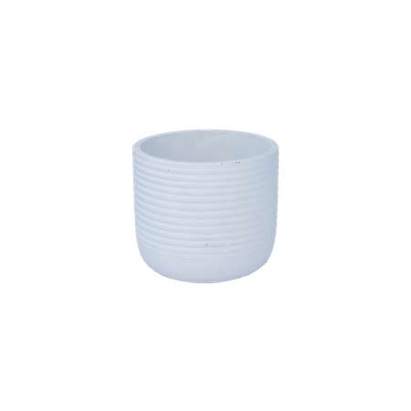 CEMENTOVÝ OBAL NA KREATIVNÝ HRNČEK 14 x 14 x 12 CM BIELY *1381