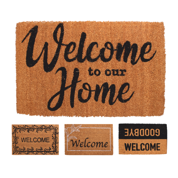 WYCIERACZKA PVC + KOKOS "WELCOME" 40x60 *5468