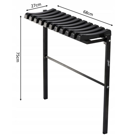 SKLADACIA LAVICA DĹŽKA 68 CM ČIERNA *8275
