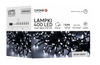 LAMPKI LED CLUSTER 400L ZIMNY BIAŁY, DŁ. 3 + 4 M WEWN/ZEWN *8158