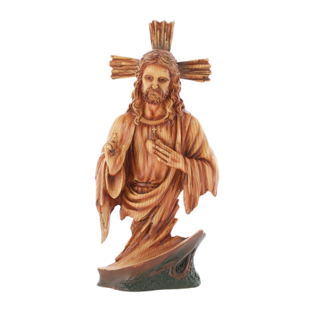 FIGÚRA SRDCA JEŽISA 16 x 10,5 x 36 CM polyresin *6200