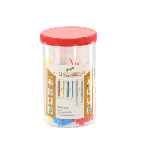 KPL. 550 BENZI DE STRANGULARE ÎN TUB MIX DE MODELE *3890