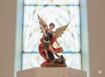 FIGURINE SAINT MICHAEL THE ARCHANGEL 56 CM