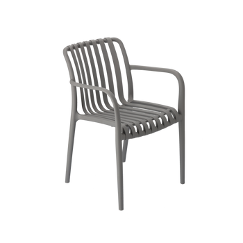 ZÁHRADNÁ STOLIČKA 45,5 x 57 x 45 / 81 CM ŠEDÁ *8663