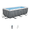 PISCINĂ CU CADRU 4,12 x 2,01 x 1,22 M (PISCINĂ, POMPĂ DE NISIP, SCARĂ, DISTRIBUITOR)