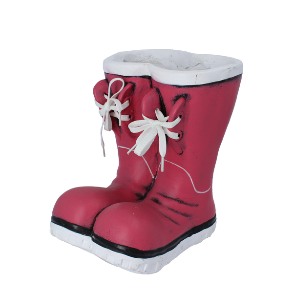 VAS DE GRĂDINĂ - BOTINE ROȘII 24 x 20 x 25 CM *7669