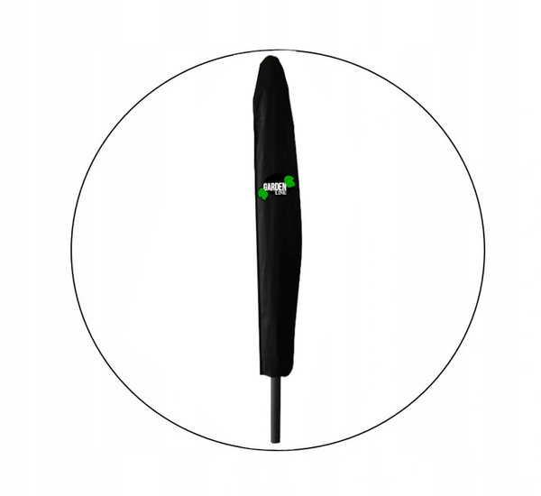 PARASOL OGRODOWY 3 M BEŻOWY Z POKROWCEM *5347