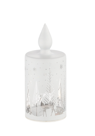 LANTERN LED - CANDLE WHITE 7,5 X 17 cm
