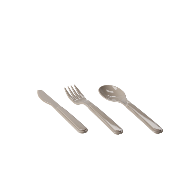 PLASTIC CUTLERY (SPOON + FORK + KNIFE)