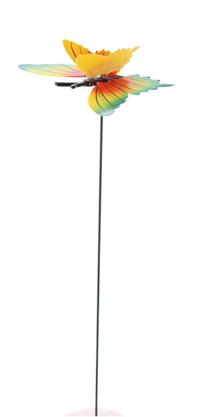 DEKORÁCIA NA PIKU DO KADIEĽ / ZÁHRADY - MOTÝĽ 10 CM / 50 CM *5405