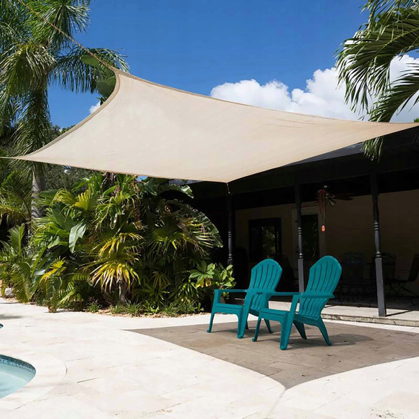 SUNSHADE SAIL RECTANGLE BEIGE 3 X 2.5M