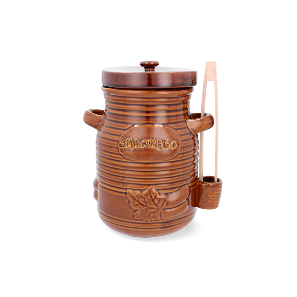 RECIPIENT CERAMIC 3,5L PENTRU CASTRAVEȚI CU CUIVURI DE MIERE *3170