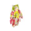 GARDEN GLOVES "8" PATTERN, POLYESTER WITH POLYURETHANE PACKET=12