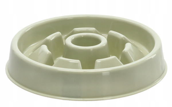 SLOW FEEDING PET BOWL 20.5 X 20.5 X 5 CM MIX PATTERNS PACK=12 PCS