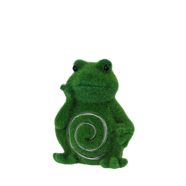 FIGURKA OGRODOWA - ŻABA ŚWIECĄCY BRZUSZEK 12,5 x 10,5 x 16,5 CM LED opak=4szt *7638