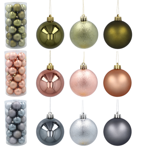 KPL. 30 BOMBEK 6 CM OLIIV/ANO/GRAPHIT *7238