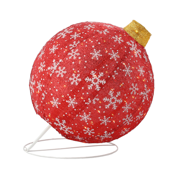 ŚWIĄTECZNA OZDOBA - BOMBKA LED 60 CM 100L CIEPŁY BIAŁY WEWN/ZEWN *8431