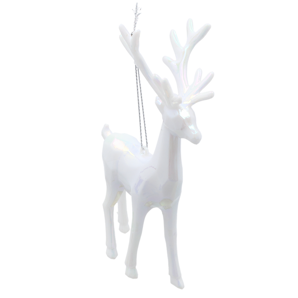 ORNAMENT DE CRĂCIUN REN OPALIZANT 9 x 15 CM *5928