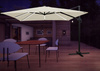 ZÁHRADNÝ PARASOL 3 x 4 M BEŽOVÝ "ROMA" S LED ODEVOM *1589