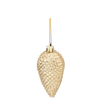 SET DE 4 DECORAȚIUNI DE CRĂCIUN - CONE 9 CM ROȘII, ARGINTII, AURII, MARO *9747