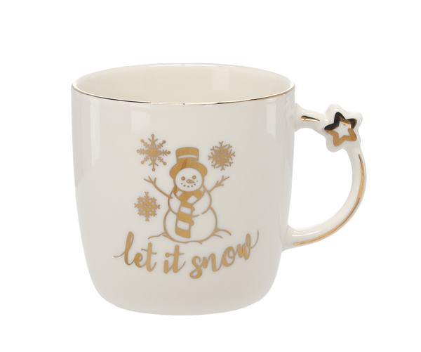 KUBEK PORCELANOWY 360 ML MIX ŚWIĄTECZNYCH WZORÓW *6002