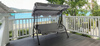 GARDEN SWING 170 X 110 X 153 CM GRAY WITHOUT ROOF WITH CUP HOLDERS
