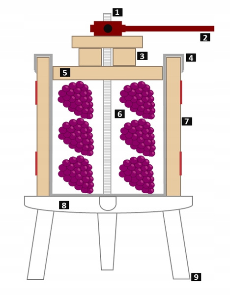 ODSTŘEĎOVAČ NA OVOCE 18 L 56,2 x 37,3 x 69,4 CM *1349