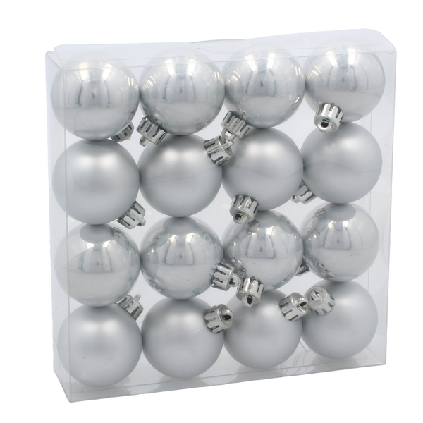 KPL. 16 BOMBEK 4 CM CZERWONY / ZŁOTY / SREBRNY *3856