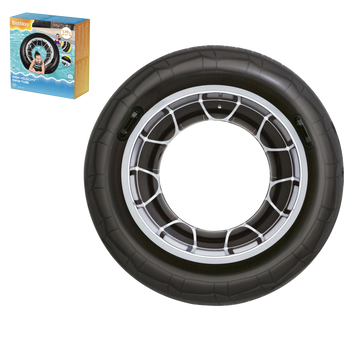 INFLATABLE BEACH RING 119 CM TIRE *6936