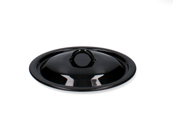 POKRYWA EMALIOWANA CZARNA 18CM *9991