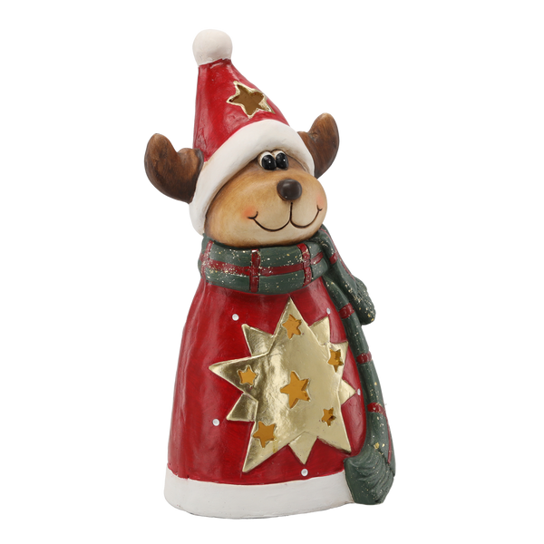 FIGURINE OF THE NATIVITY - REINDEER WITH STARS 21 X 18,7 X 40 CM LED
