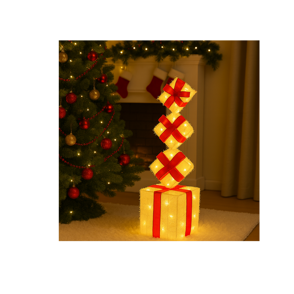 ŚWIĄTECZNA OZDOBA - PREZENTY LED 100 CM 70 L *0837