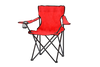 FOLDING CAMPING/FISHING CHAIR RED 50X50X80 CM