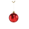 SET OF 9 BAUBLES 6 CM RED/GOLD/SILVER