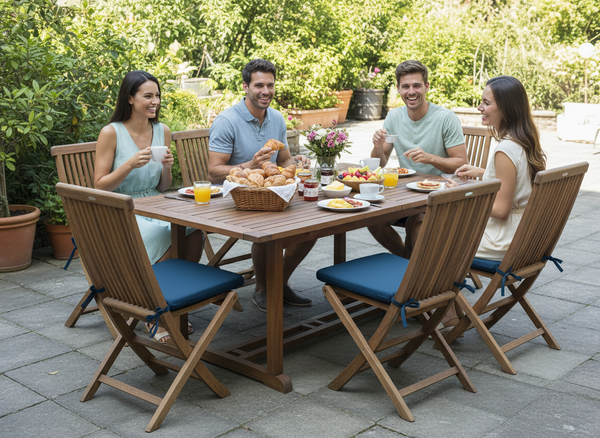 PODUSZKA NA KRZESŁO 40 x 40 x 3 CM NIEBIESKA