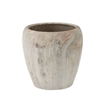 CERAMIC PLANT POT COVER 32 X 32 X 31,5 CM MARBLE EFFECT